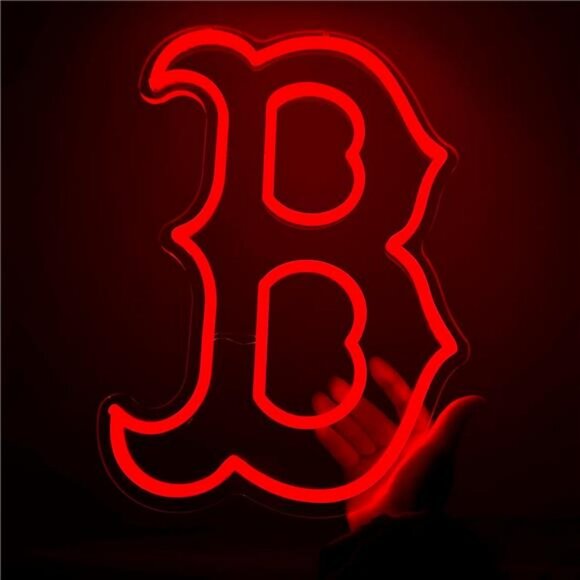 Boston Red Sox Bright Neon LED Wall Sign VIVID Red Color MLB